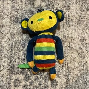 Colorful Knit Monkey stuff animal